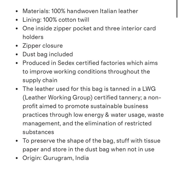 Quince Italian Leather Mini Shoulder Bag Black - Picture 11 of 12